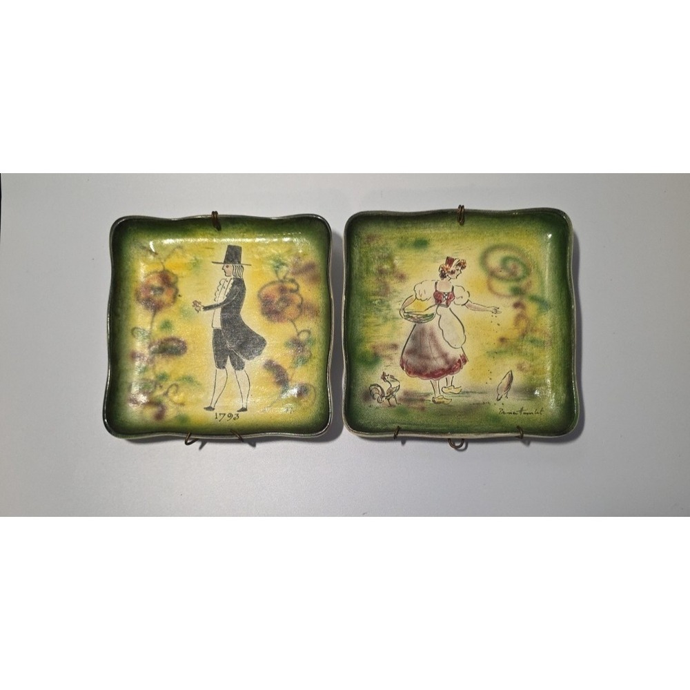Art Pottery Dish Prince Hamlet Potteries Hand Painted Prince Hamlet Reproduction
